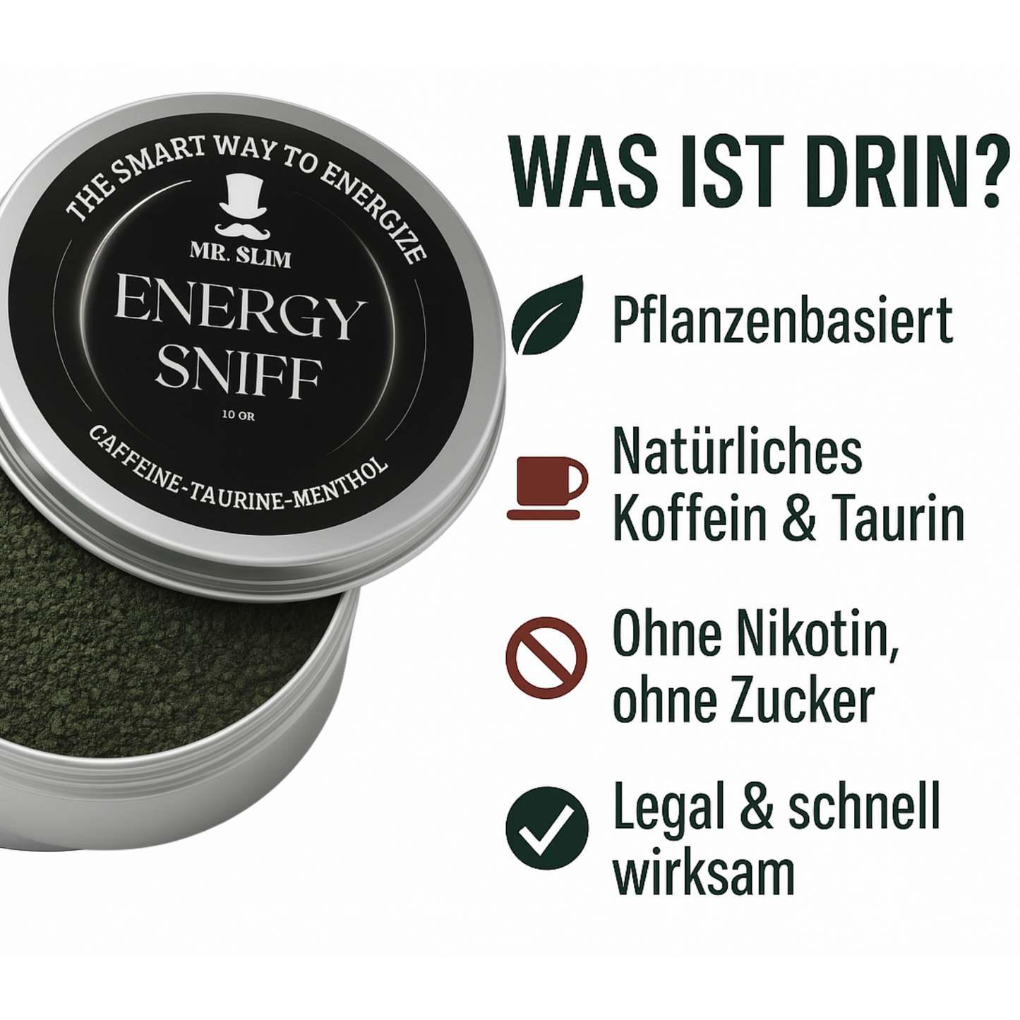Mr. Slim Energy Sniff - Koffein Taurin Menthol